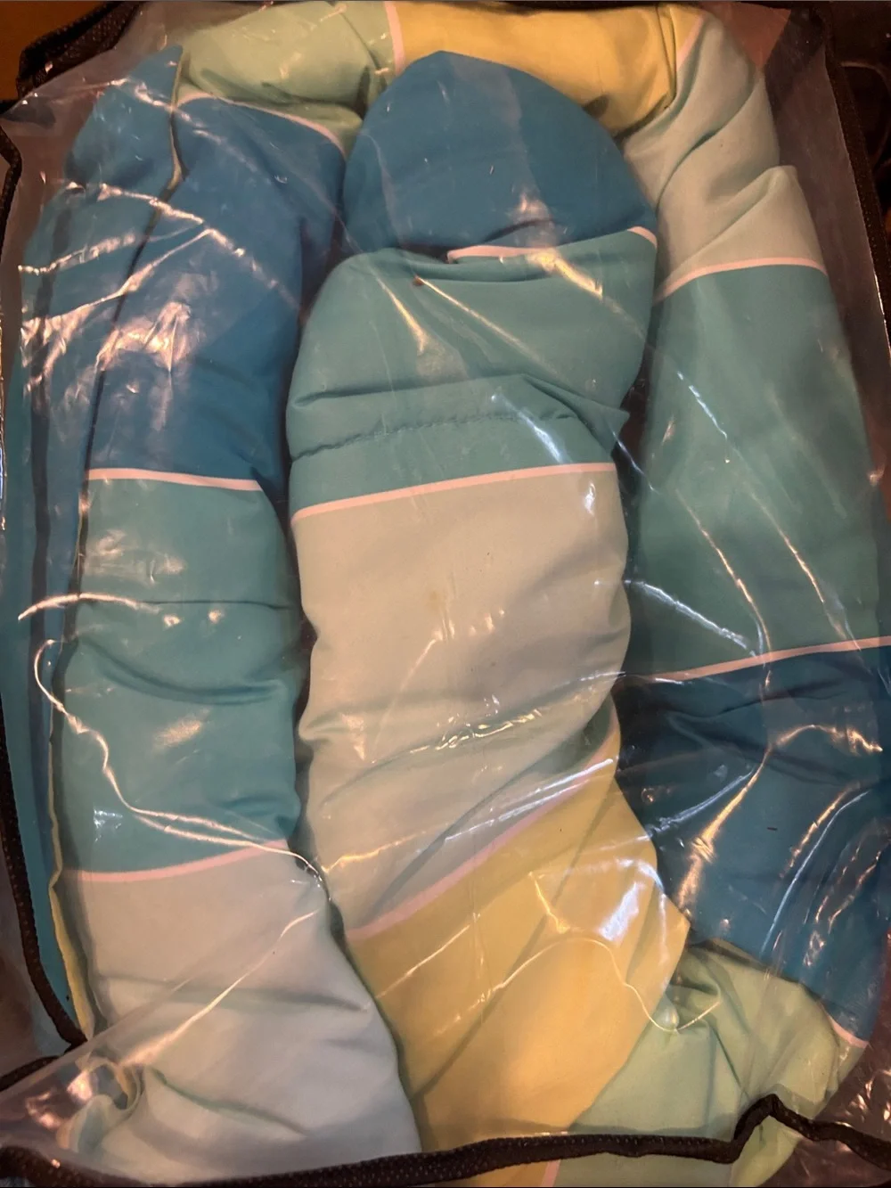 NEW Target Teal Blue & Green Stripe Reversible (Blue) TWIN XL Comforter Set
